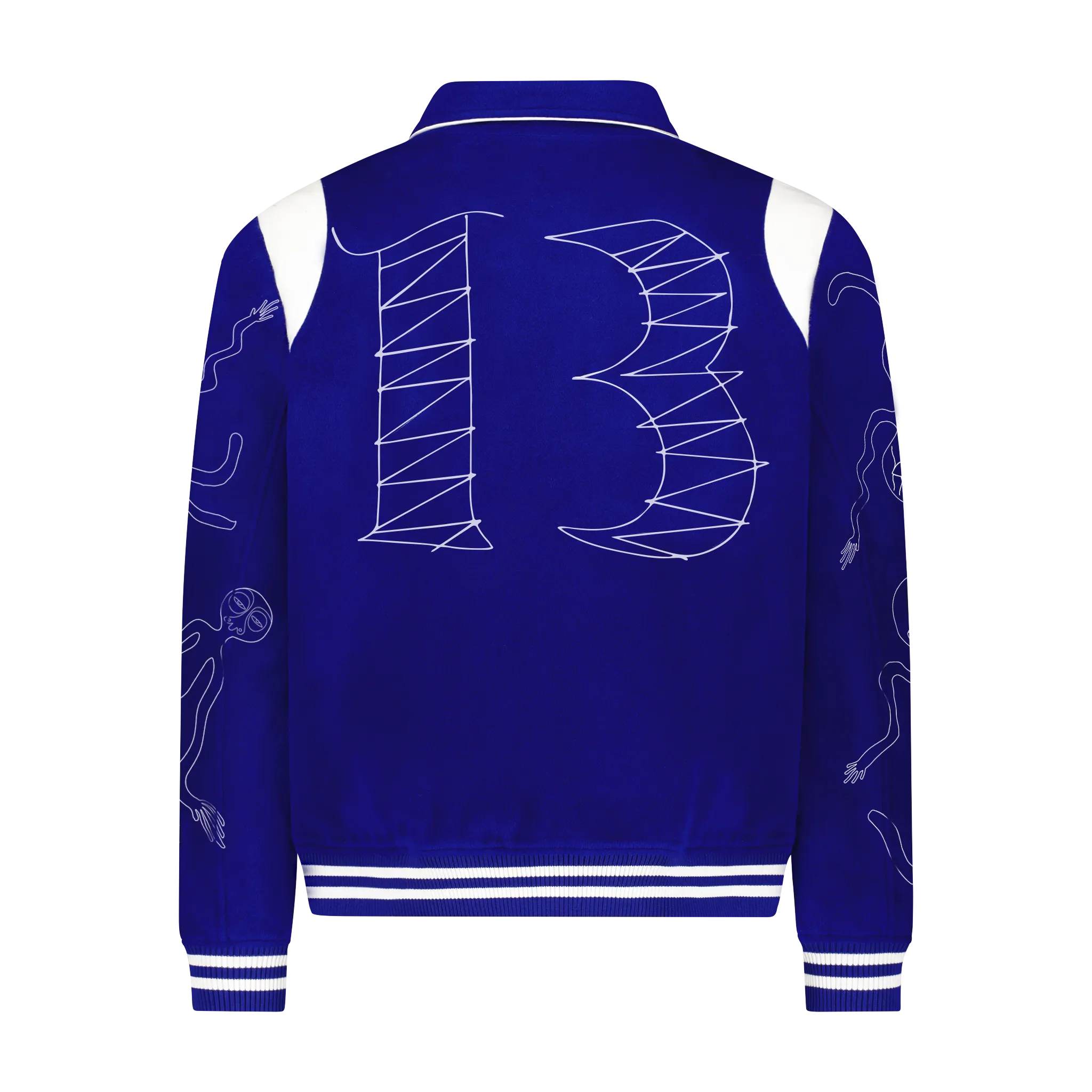 Minimal Aesthetic Anti Pill Fabric Tech 13 VARSITY JACKET