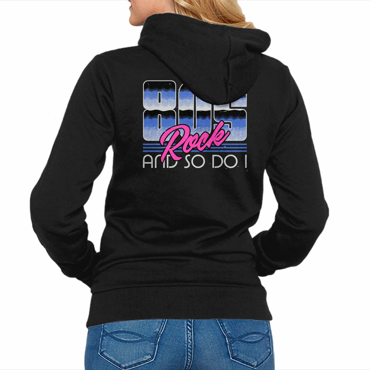 Hoodie Style Breathable fabric 80s Rock