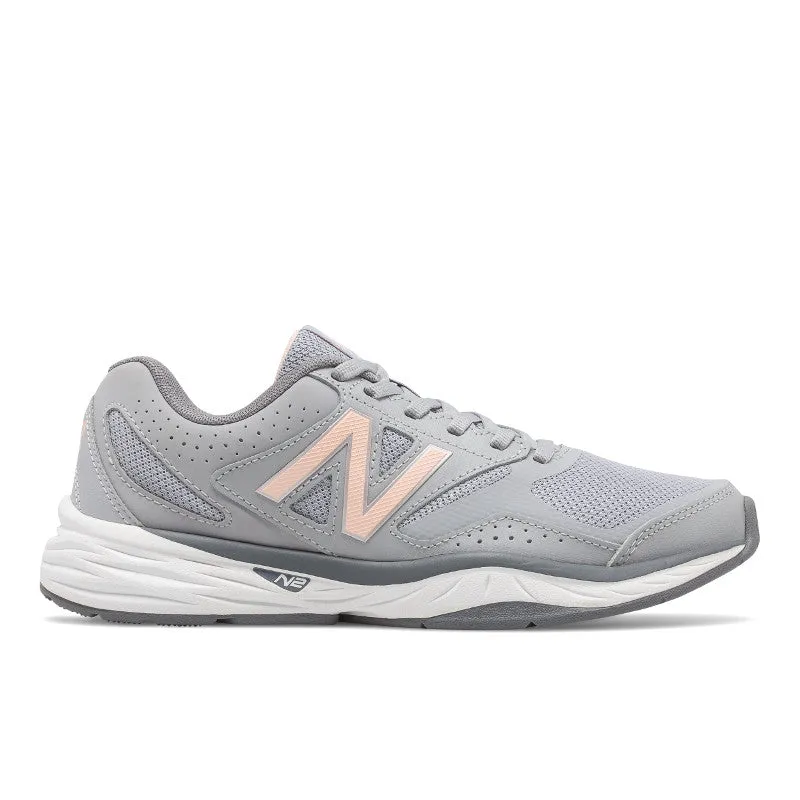 Road Fit Well   Made 824v1 - Flint Grey with Salmon Pink - Women's