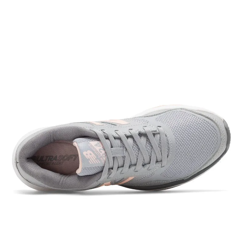 824v1 - Flint Grey with Salmon Pink - Women's orthopedic