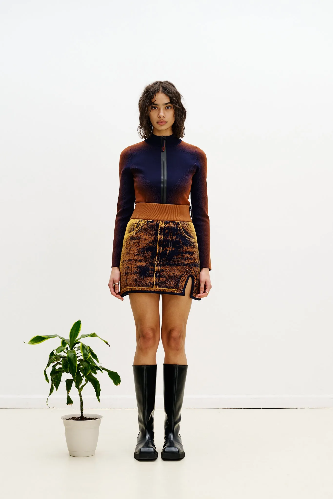 HiddenDrawcord Comfy Movement Fit RHODA REVERSIBLE QUILTED SKIRT