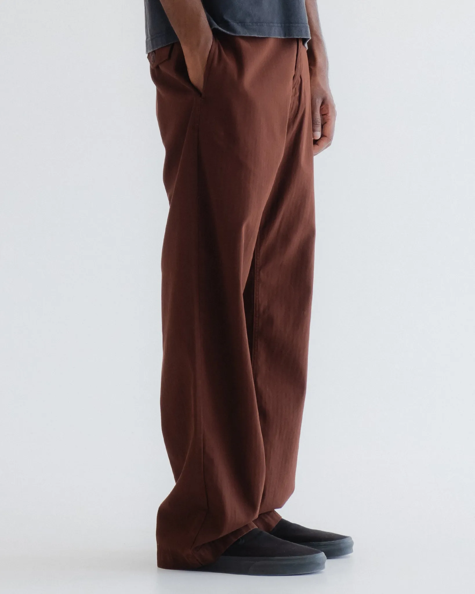 Quick Access Zippers Stretch Material Frisco Chino Hbt Chocolate