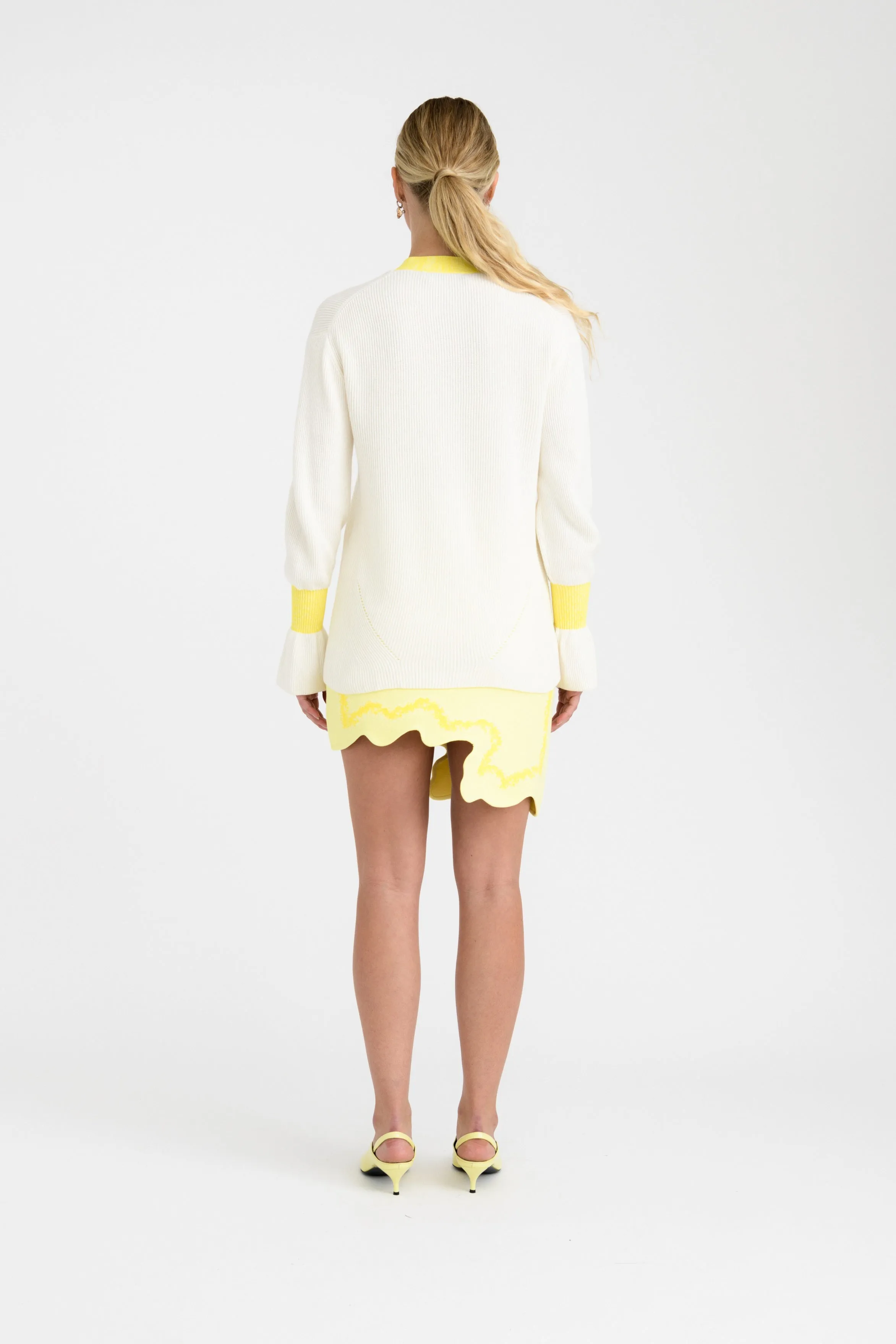 AMY CASHMERE COTTON OVERSIZED CARDIGAN Flex Fit Fabric Frictionless Zipper Tracks