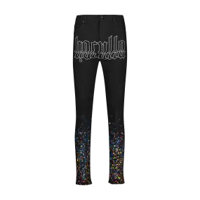 Daily Go Chill Outfit Relaxed Style Earthy SMOTHERED IN PAINT JEANS