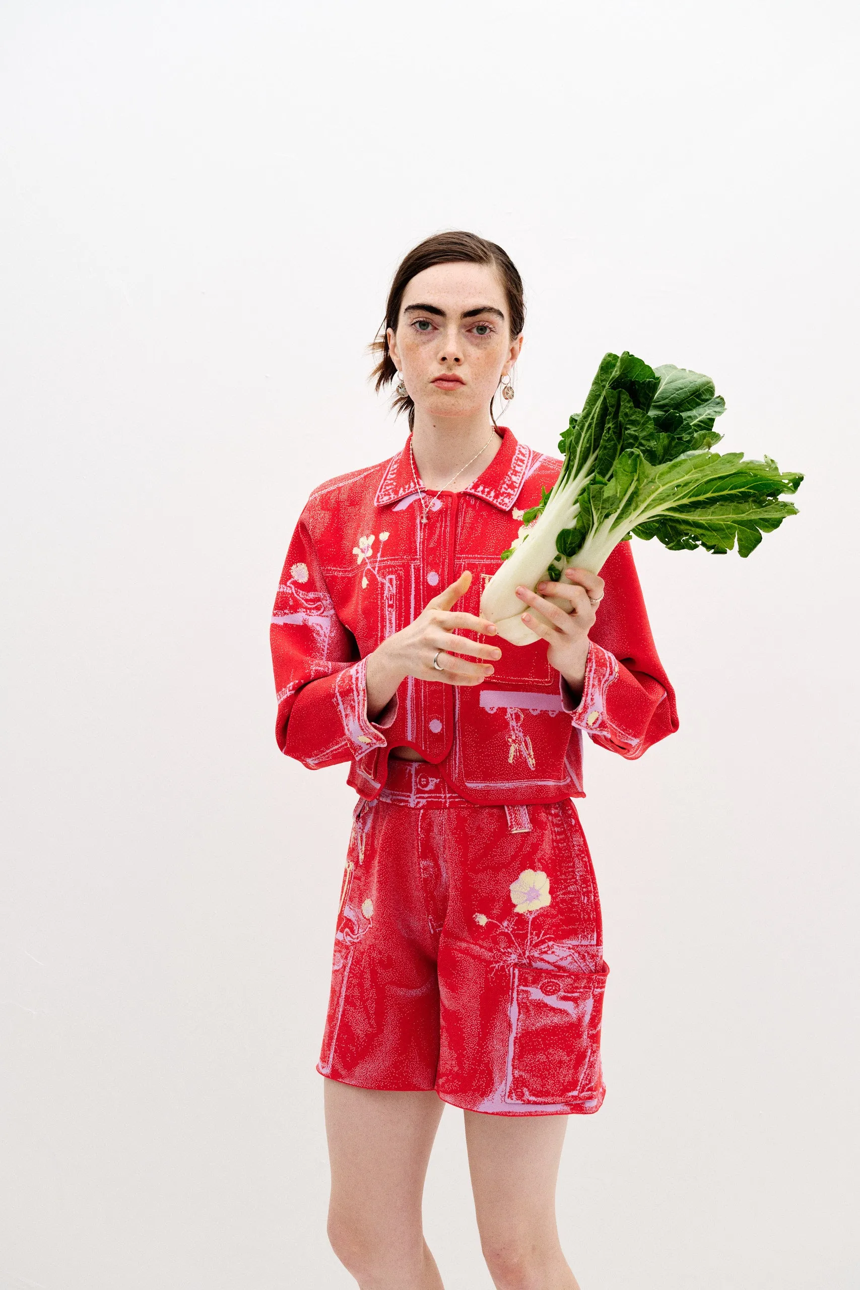 ZEBRINA FAKE CARGO JACKET Bright Color Anti Pilling Texture