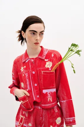 ZEBRINA FAKE CARGO JACKET Clean Edge Piece Midweight Layer