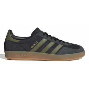 Anatomical Footbed Shape Adidas Men's Gazelle Indoor Black/Focus Olive/Carbon