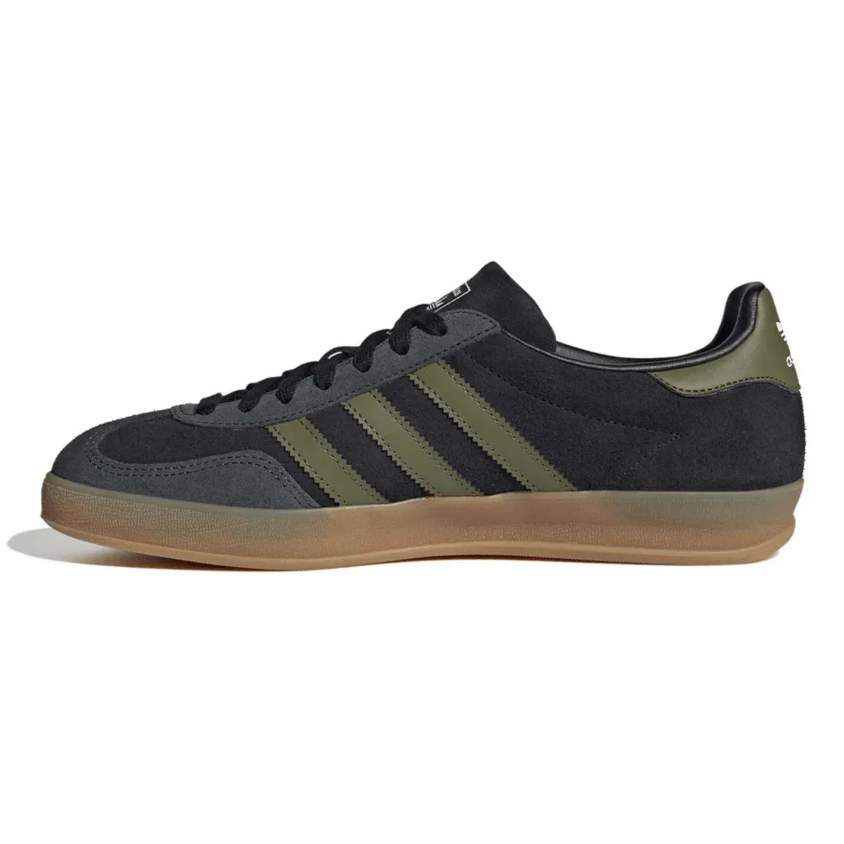 Kinetic Motion Engine Adidas Men's Gazelle Indoor Black/Focus Olive/Carbon