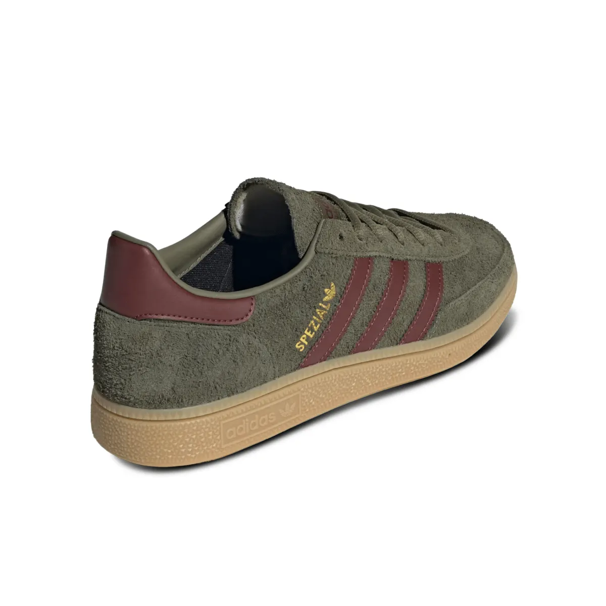 Low Profile Cushioning Adidas Men's Handball Spezial Focus Olive/Fox Brown/Gum