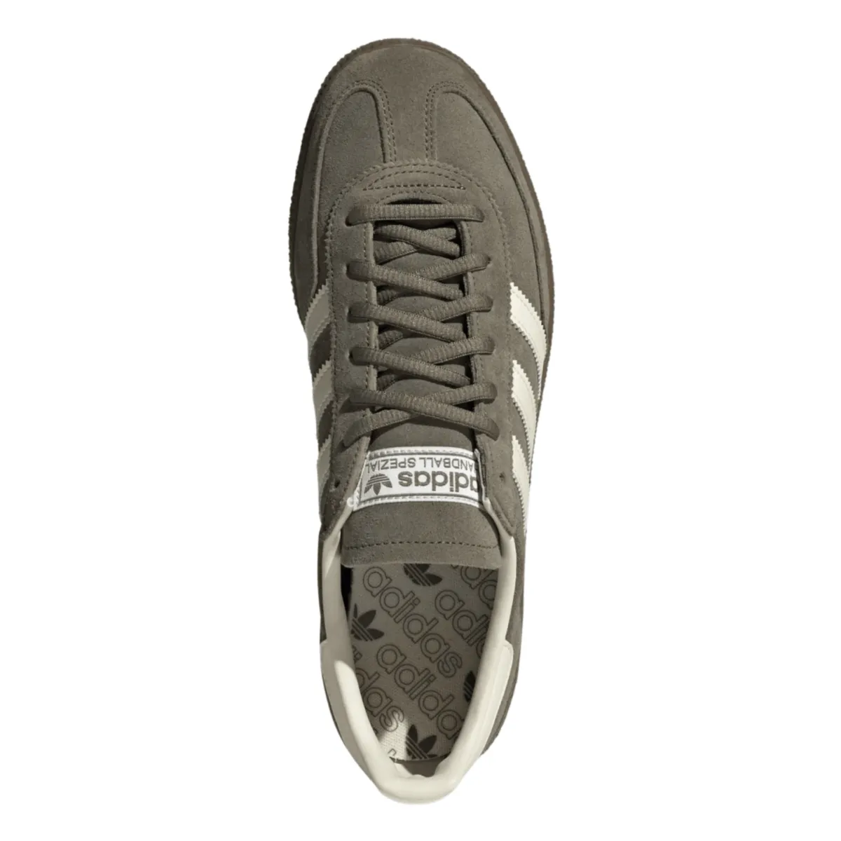 Adidas Men's Handball Spezial Olive/White Knit Upper Material Cushioned Midsole