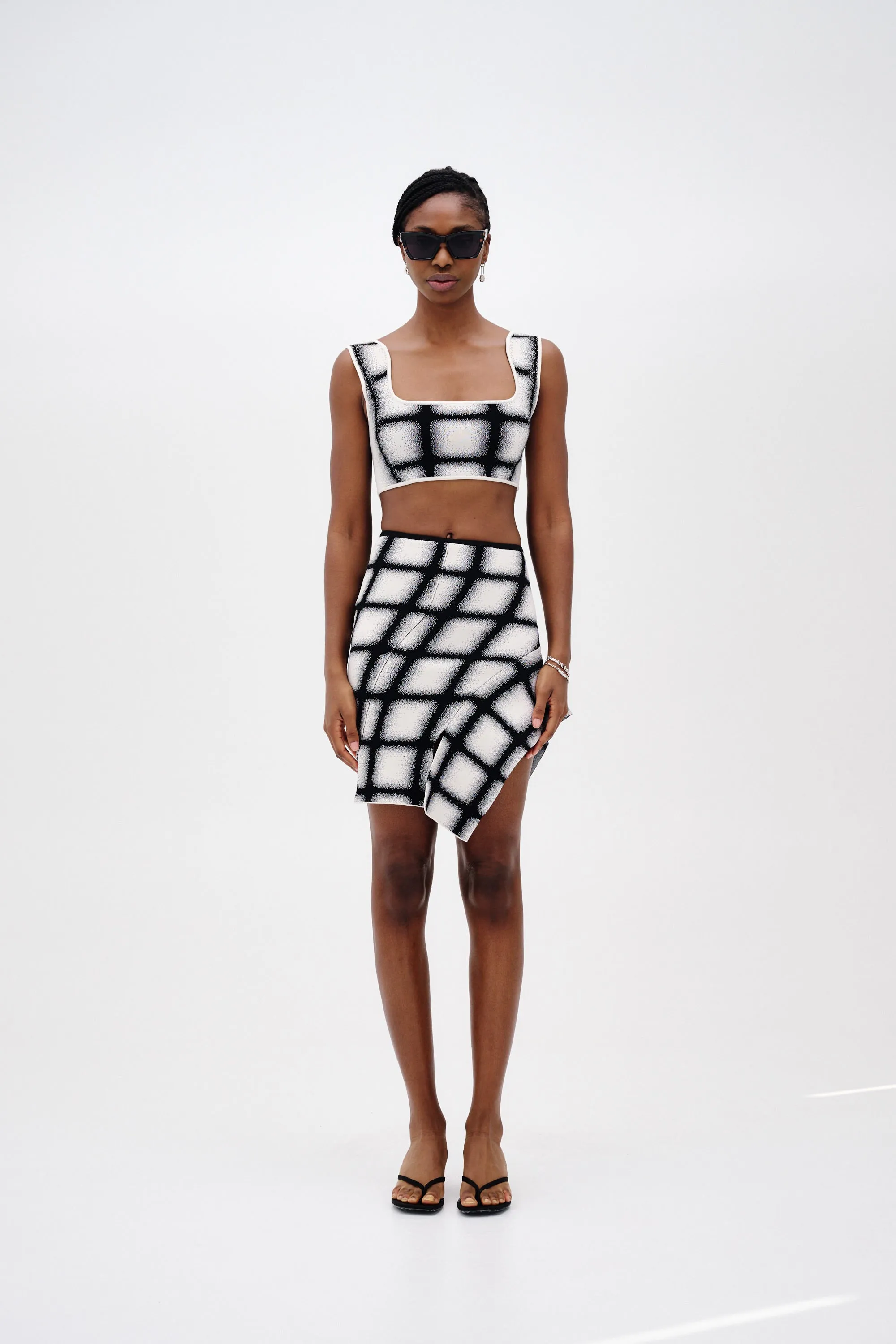 ALICE UV REACTIVE PLAID BRA TOP NonIrritatingTags