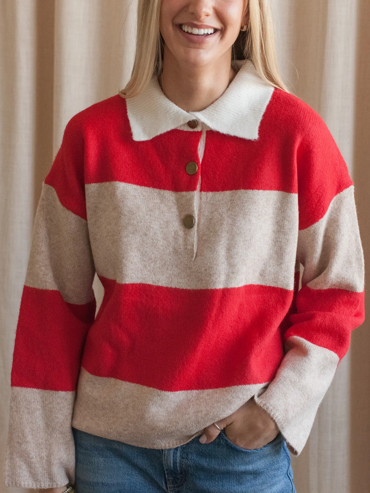 Aidan Rugby Sweater Cozy and trendy Fashion Forward Wear