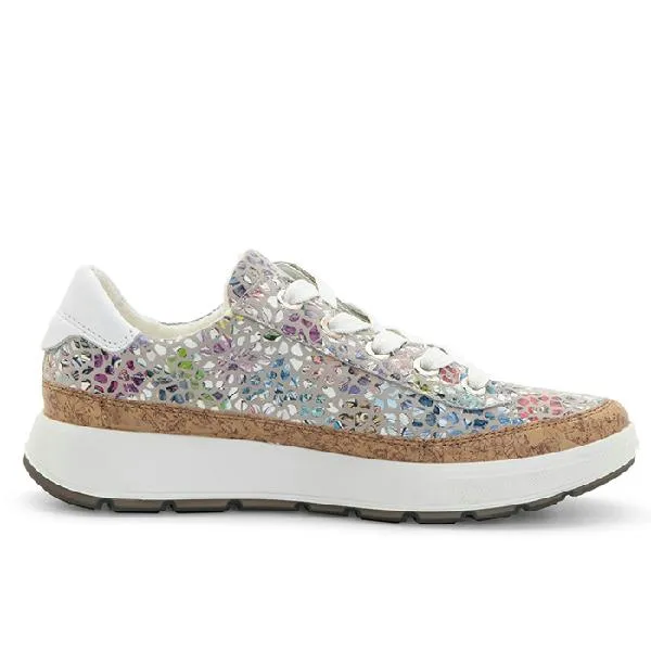 Womens Ara Rem in Multi Konfettikid/Kork/White Urban Friendly Celebrate Walk