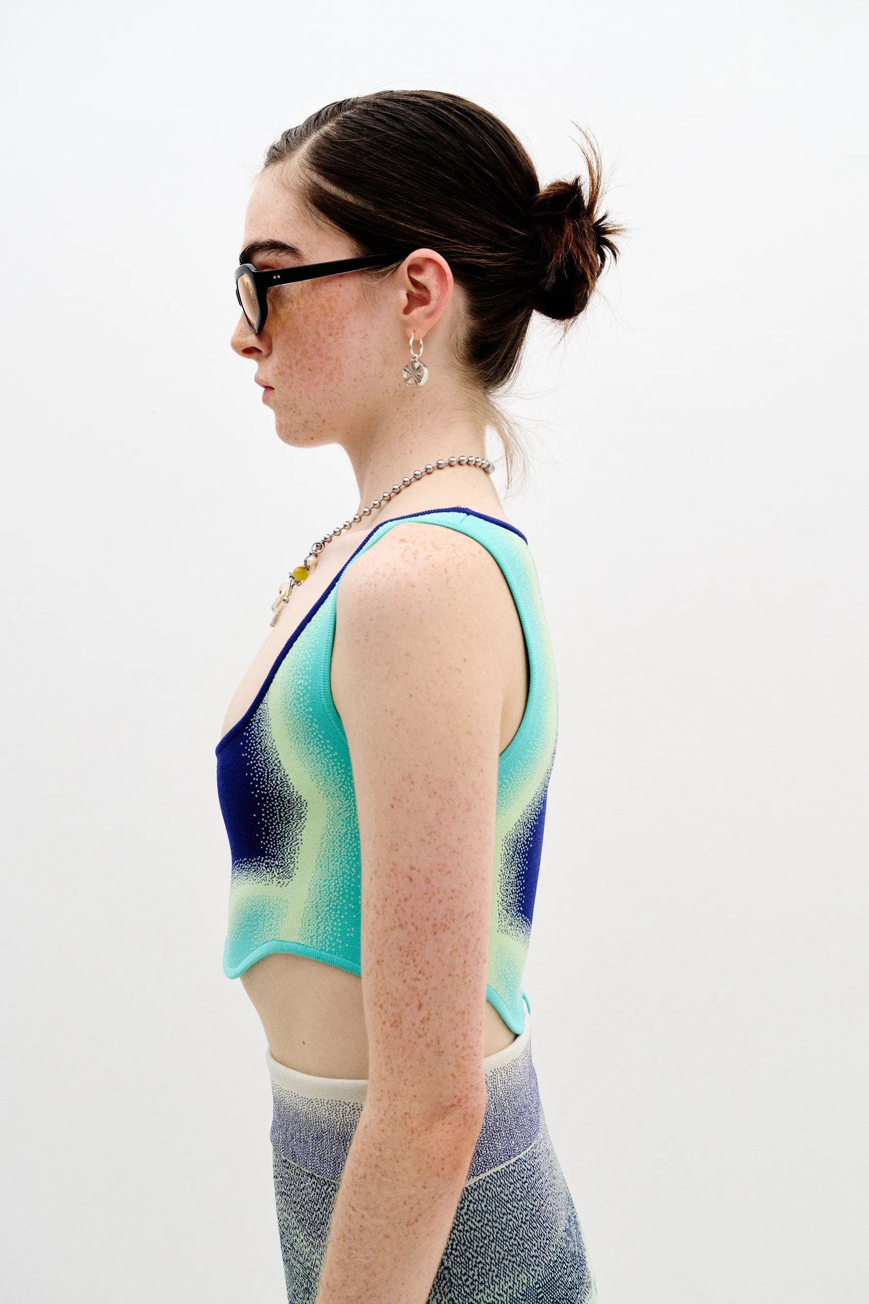 ANISE REVERSIBLE WAVY BRA TOP Office Look Casual Jacket