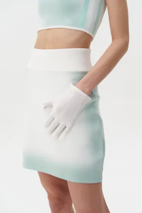 PICTOR "SPRAY PAINTED" MINI SKIRT WITH POCKET Fade Resistant Dye