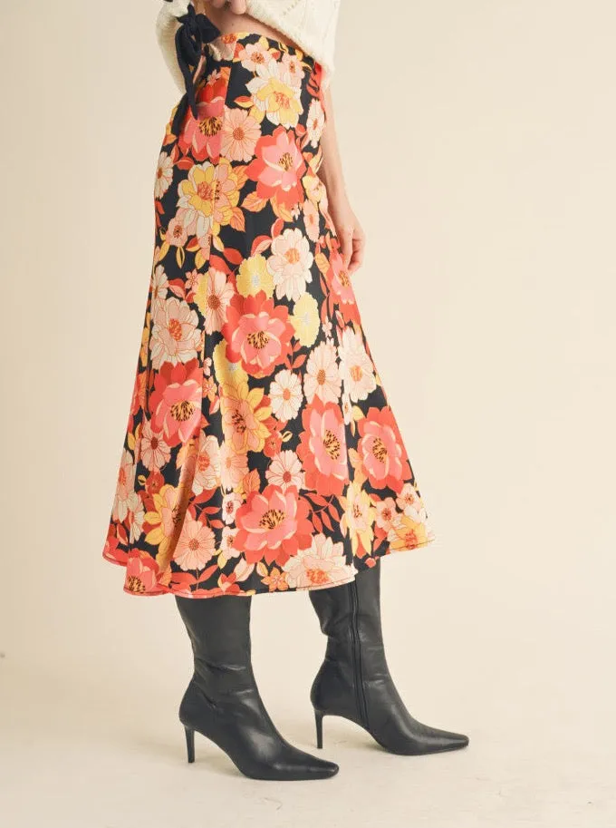 Pleated design Blooms Skirt