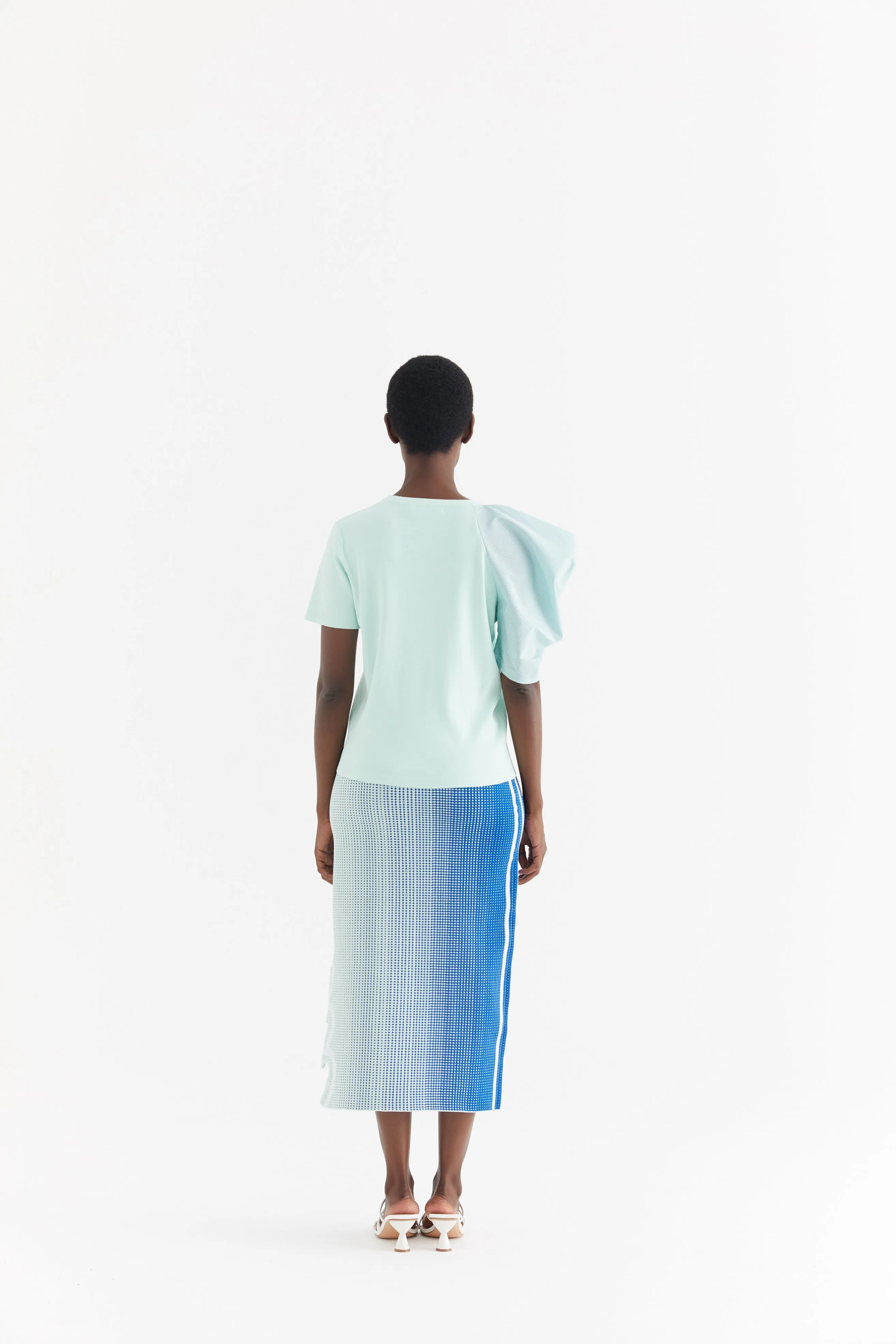 Lined interior Walk Friendly RAGO WAVY MIDI SKIRT