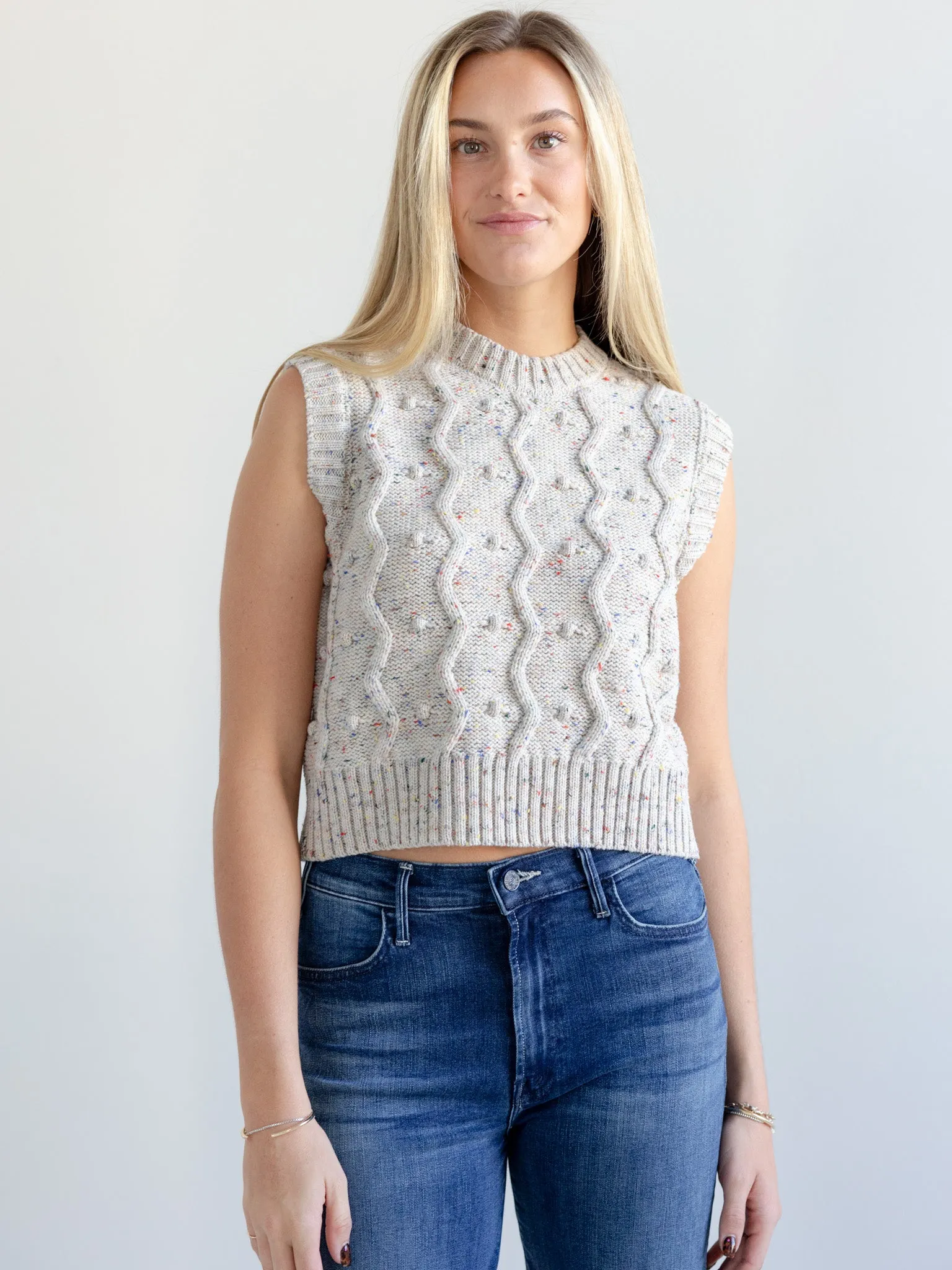 Flexible Movement GiGi Bubble Vest in Natural Speckle