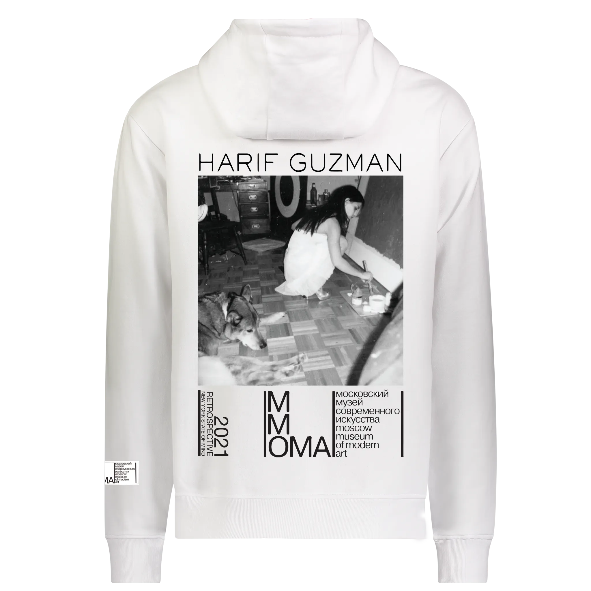 Relaxed Design ALLY HOODIE OFF WHITE