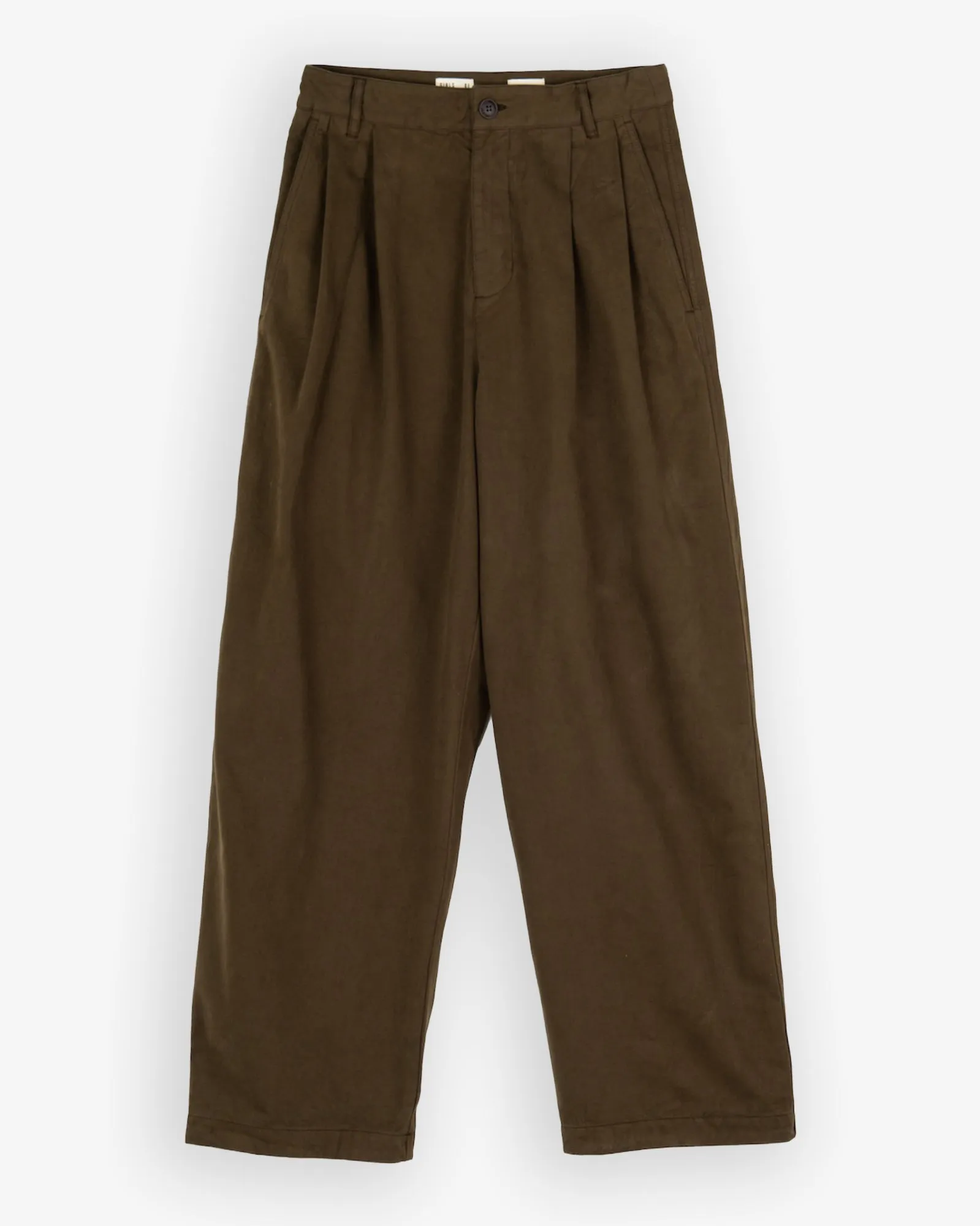 Ambassador Pants Gabardine Satin Java Brown Quick-Dry Material Active Stretch