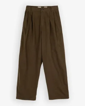 Ambassador Pants Gabardine Satin Java Brown Quick-Dry Material Active Stretch