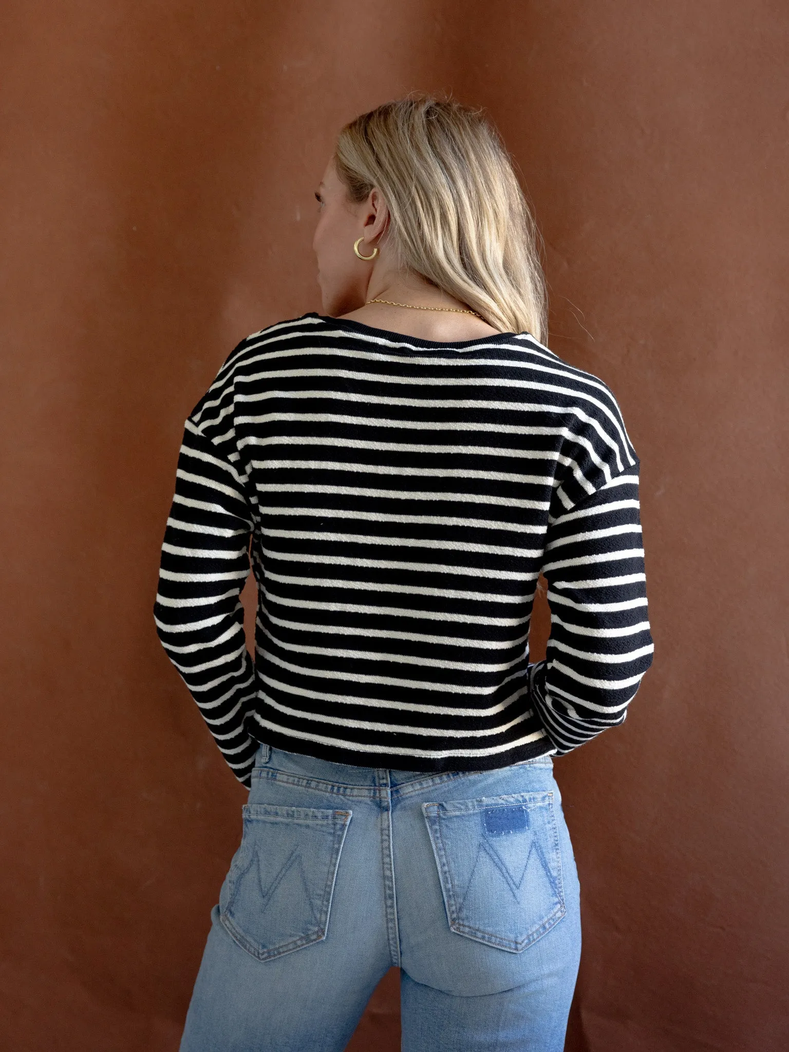 Andrea Textured Knit Top Turtleneck