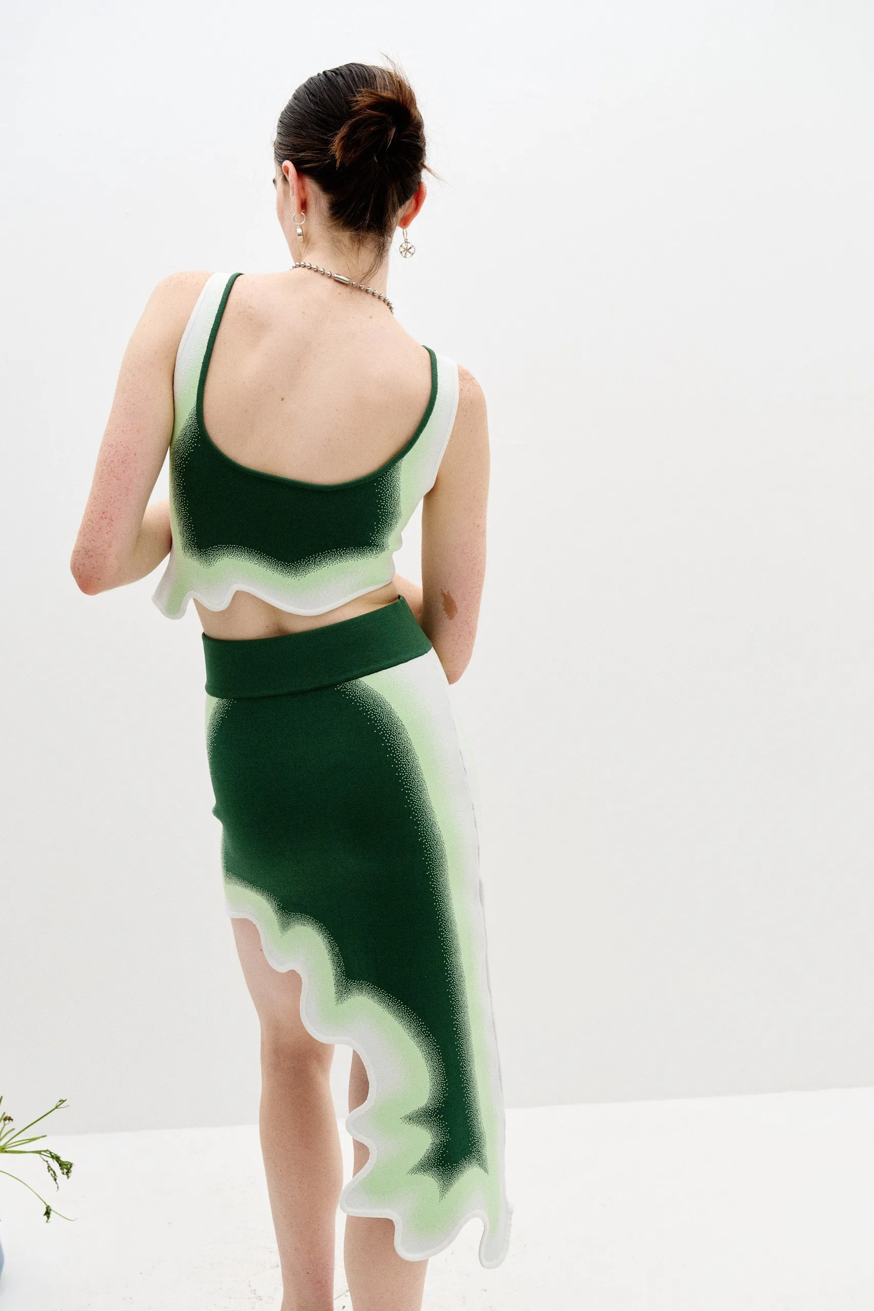 ANISE REVERSIBLE WAVY BRA TOP Trendy Cardigan