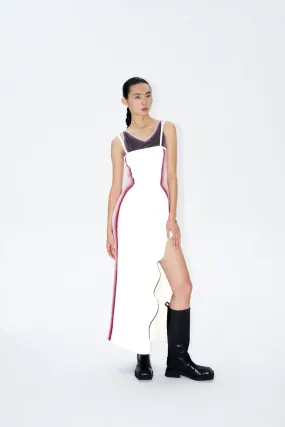 ANNA REFLECTIVE MAXI TANK DRESS Relaxed Comfort Look A-Line