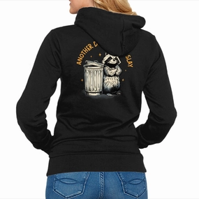 Cozy Fit sequin Another Day Another Slay Raccoon