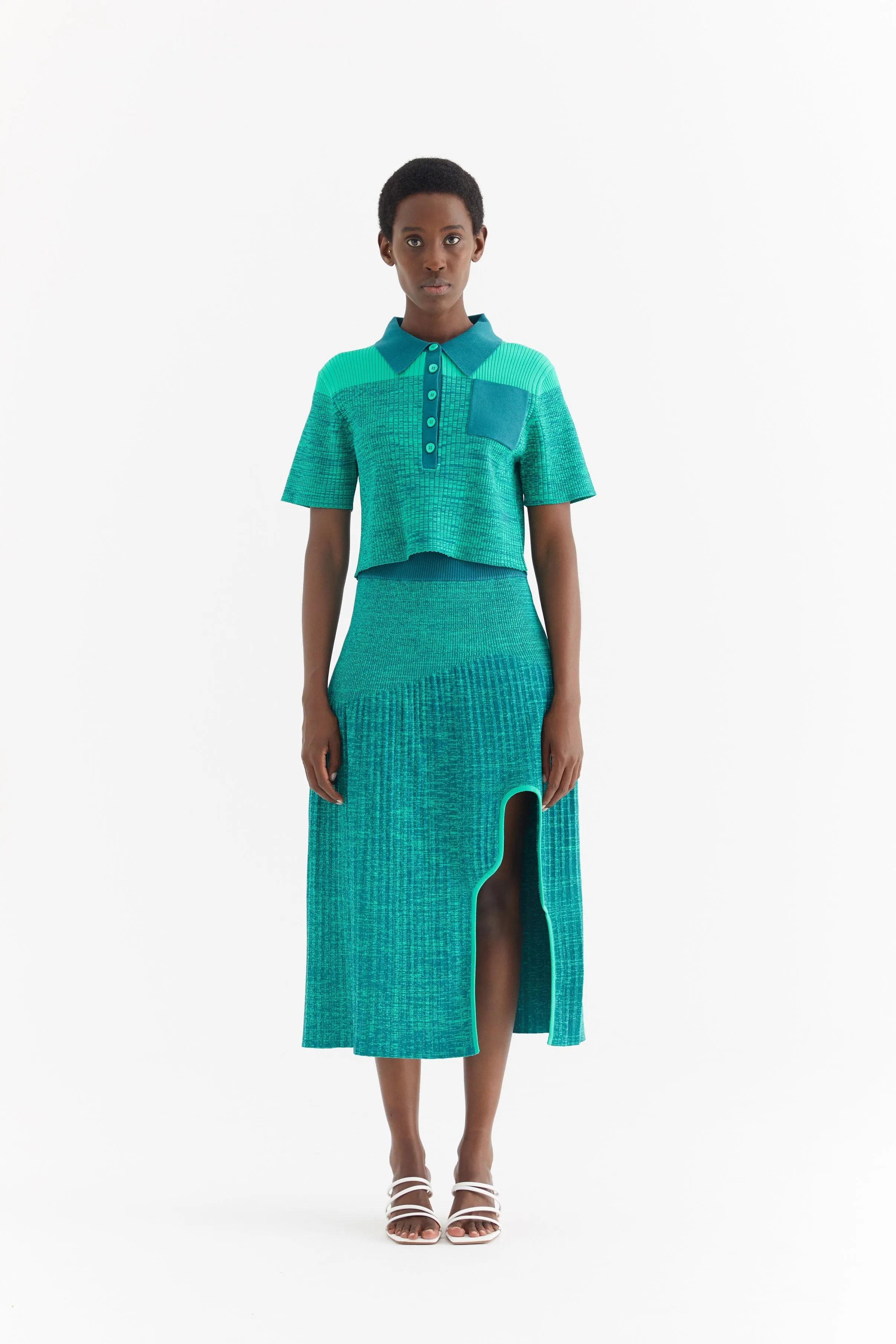 HIRAM PLEATED MAXI SKIRT Hiking Gear Soft Interior