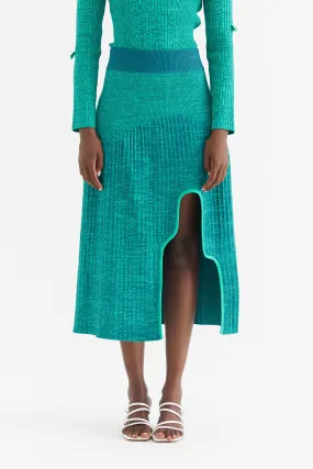 HIRAM PLEATED MAXI SKIRT UltraSoftLining Stretchable Fabric