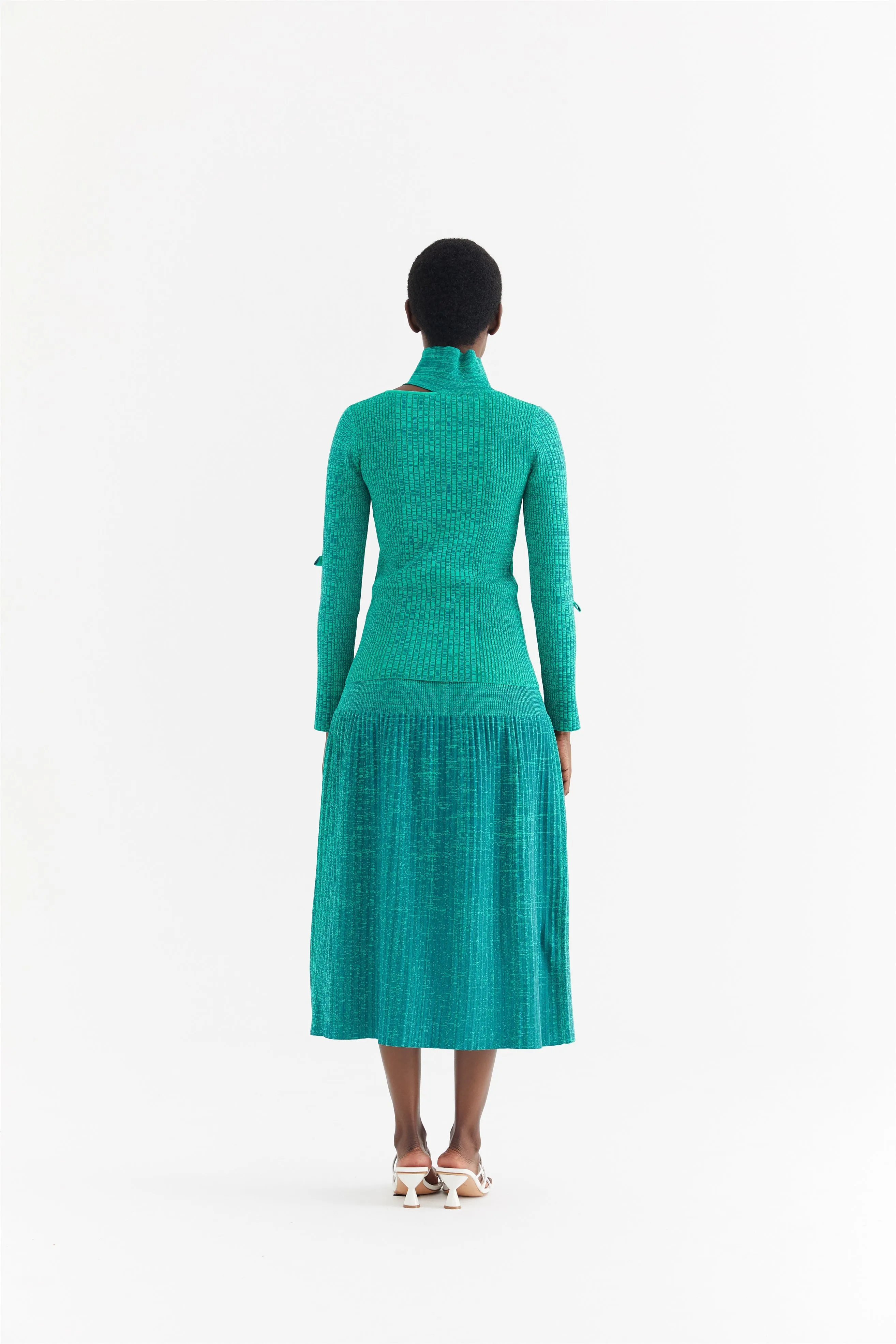 LightweightConstruction Quick Dry Material SUSAN MOCK NECK LONG SLEEVE PULLOVER