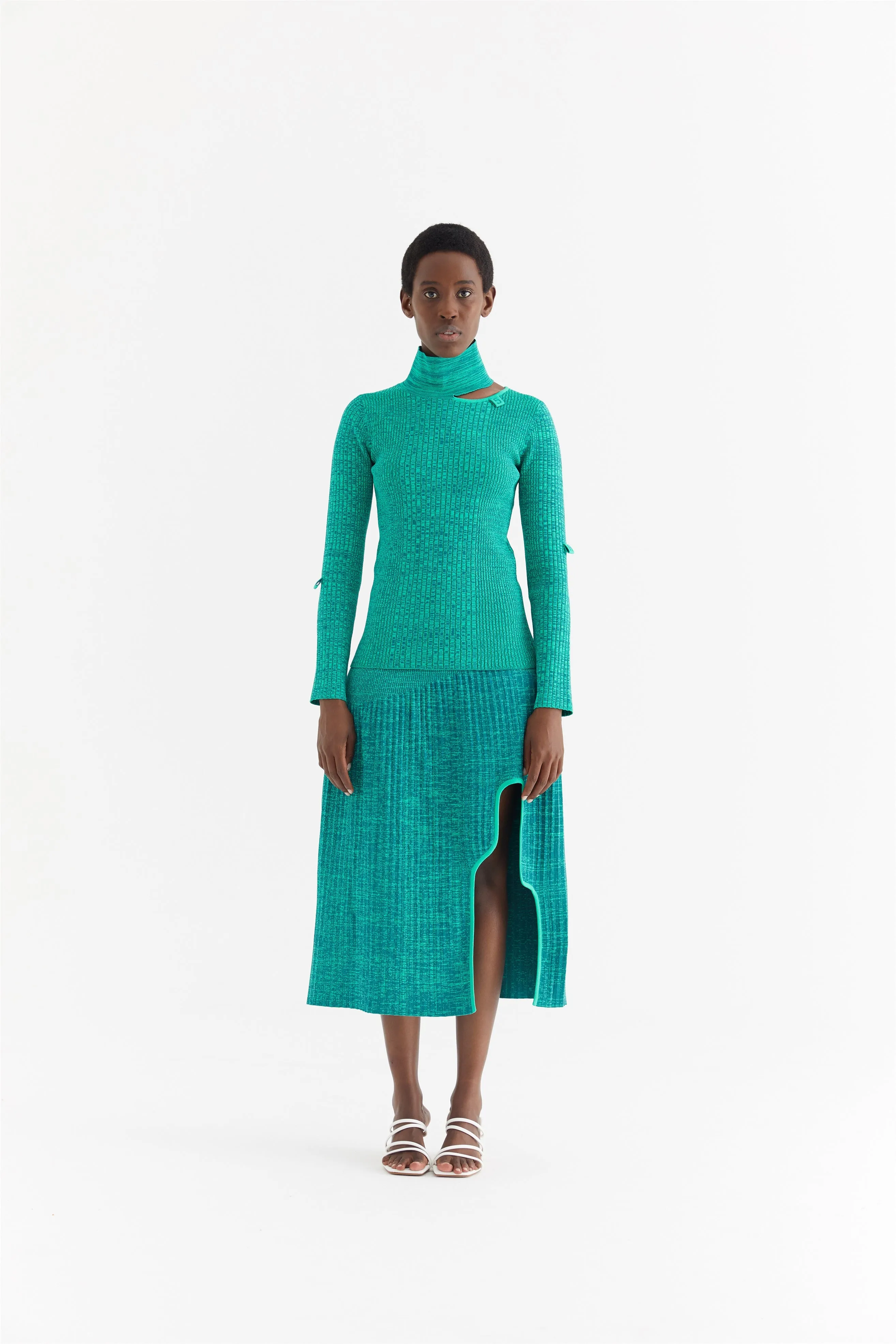 SUSAN MOCK NECK LONG SLEEVE PULLOVER Garment Washed Breathable back panel