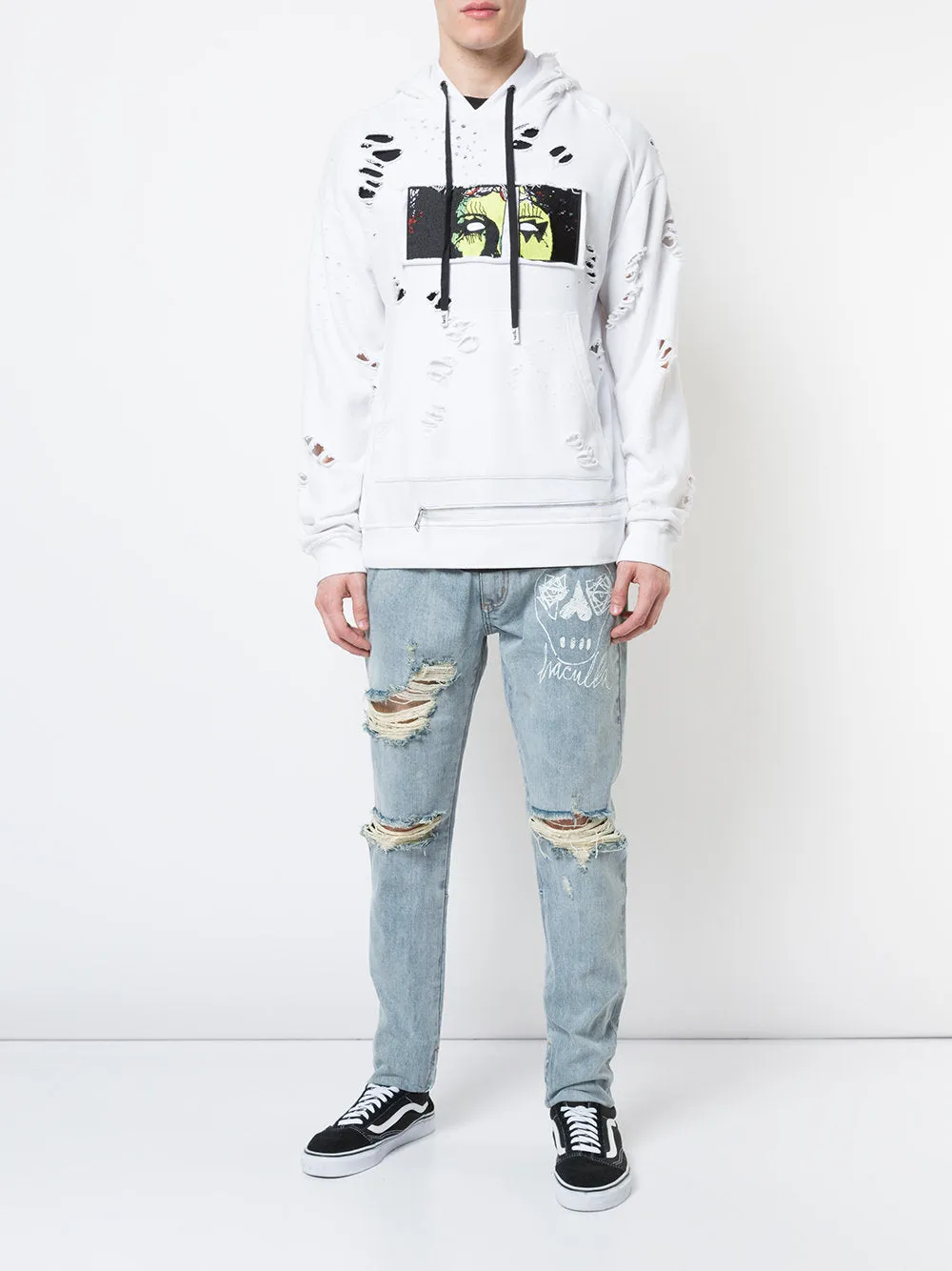 DESTROY POPULARITY HOODIE Sustainable production Skating wear