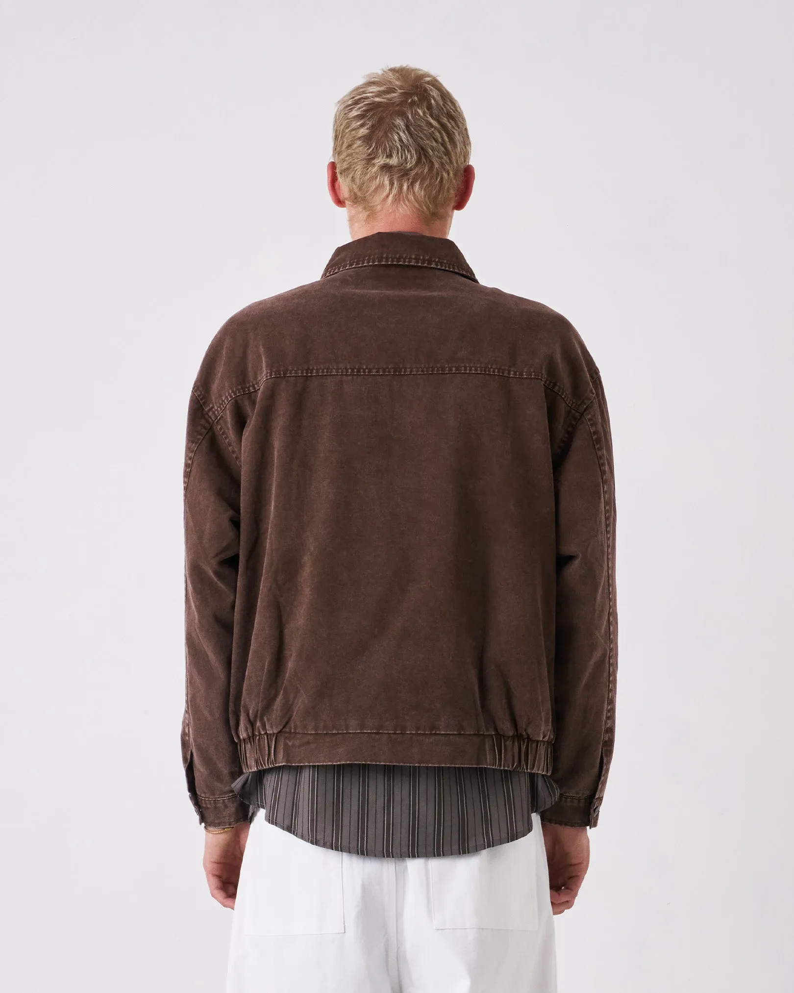 Earth Washed Jacket Hidden Storage Compartment