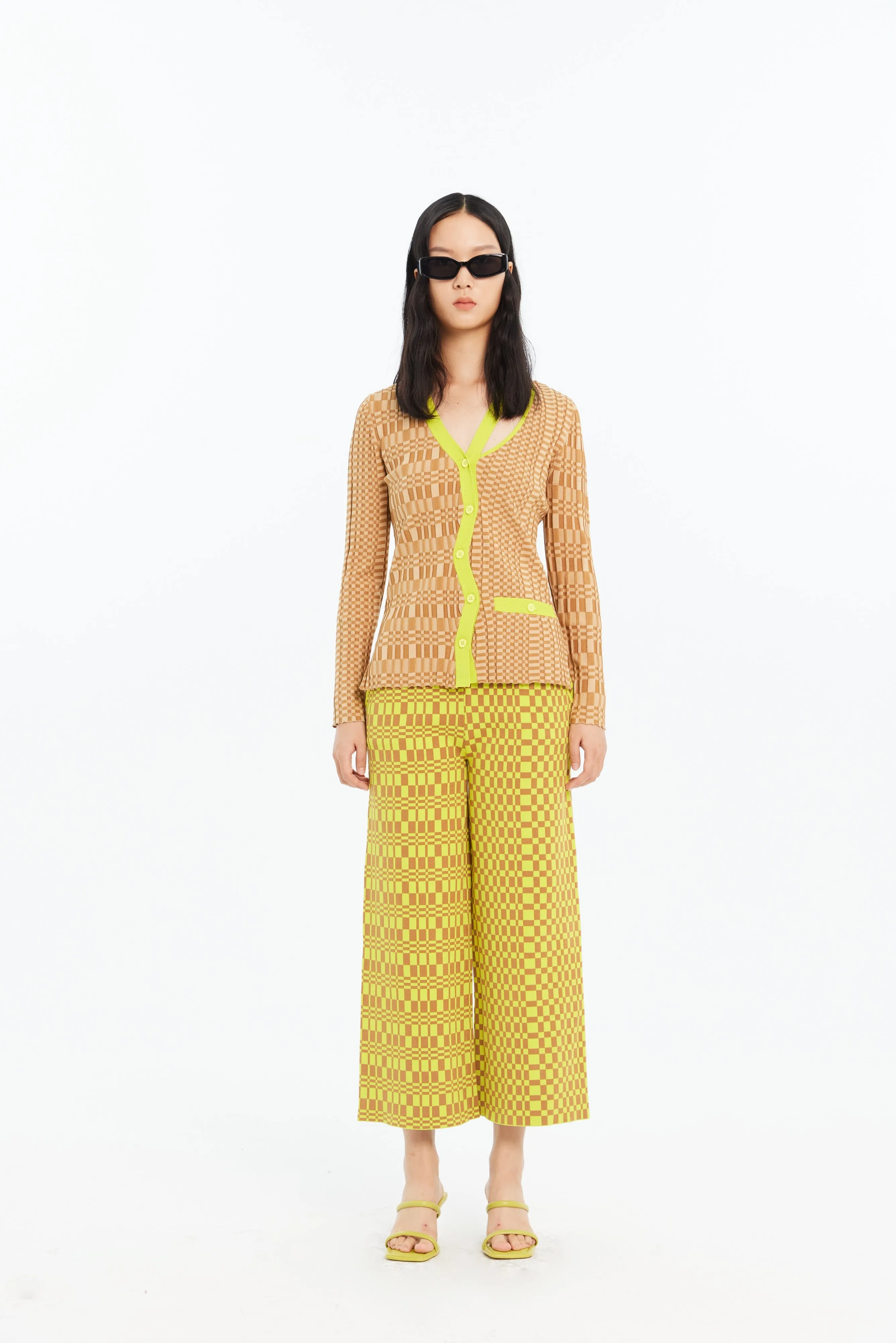 DoubleStitching ARIEL ECO WAVY CARDIGAN