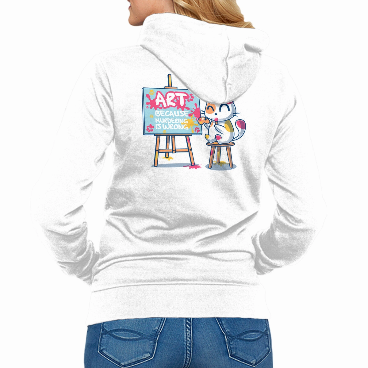 Art Because Murdering Is Wrong Cotton Blend