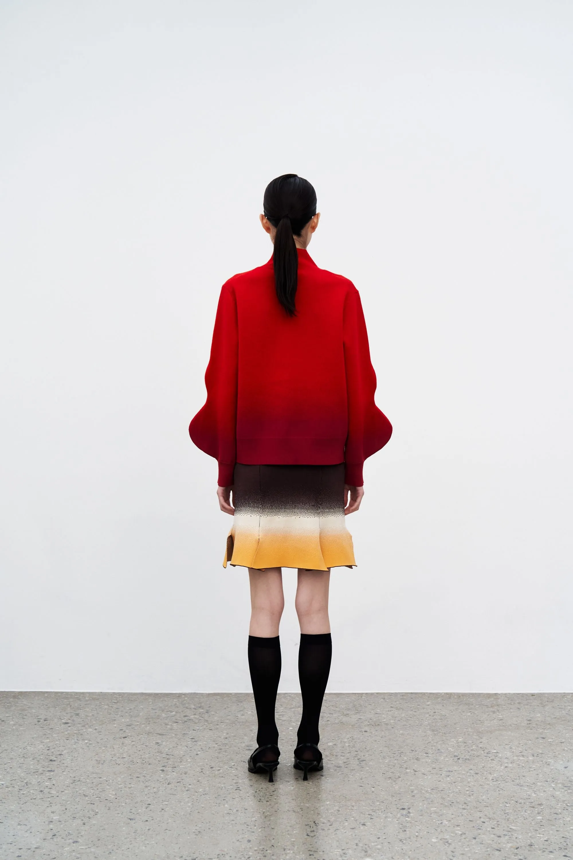 ASTER GRADIENT PRINT CARWASH SKIRT Everyday Comfort Fit