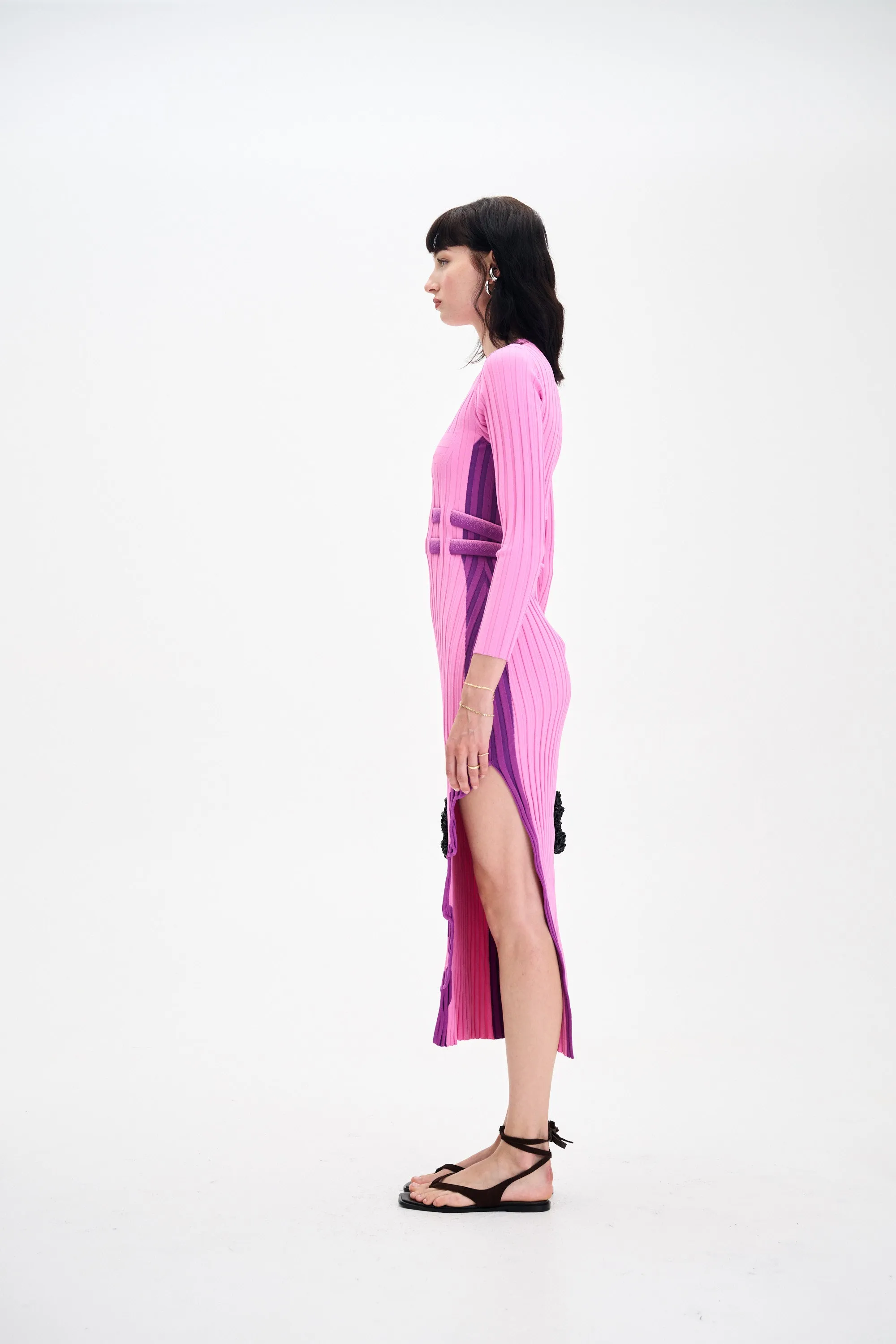 ASTER LONG SLEEVE PLEATED DRESS Feminine Energy