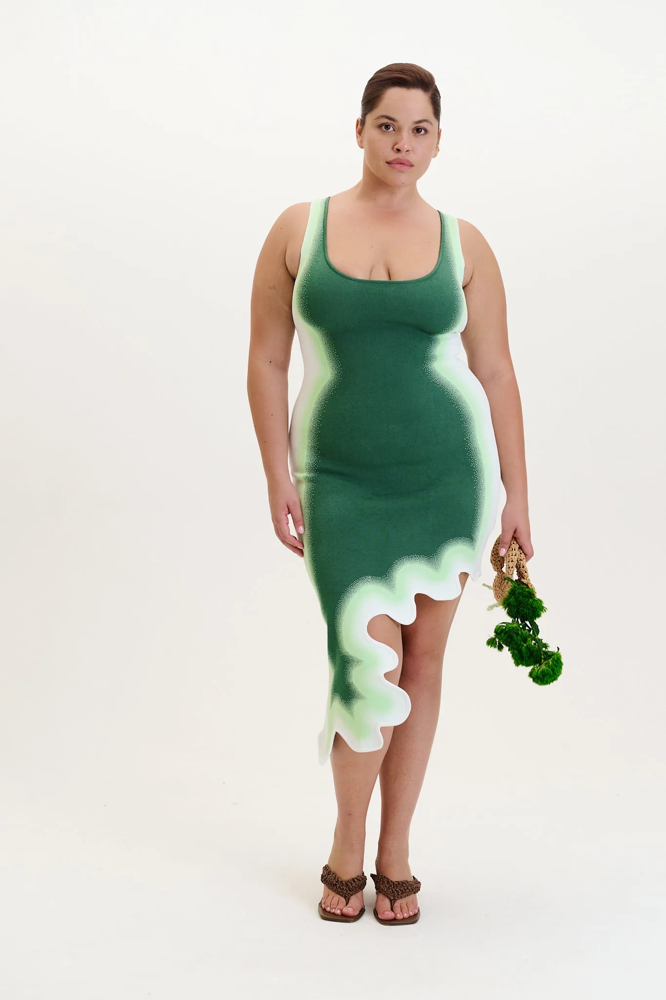 Soft Harmony ASTER REVERSIBLE WAVY ASYMMETRIC DRESS