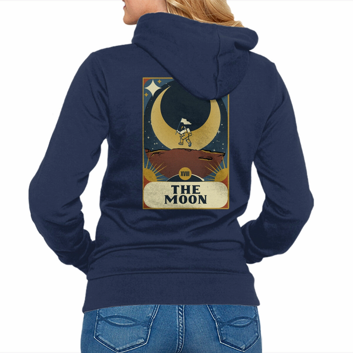 Astronaut Tarot Moon industry standard short sleeves