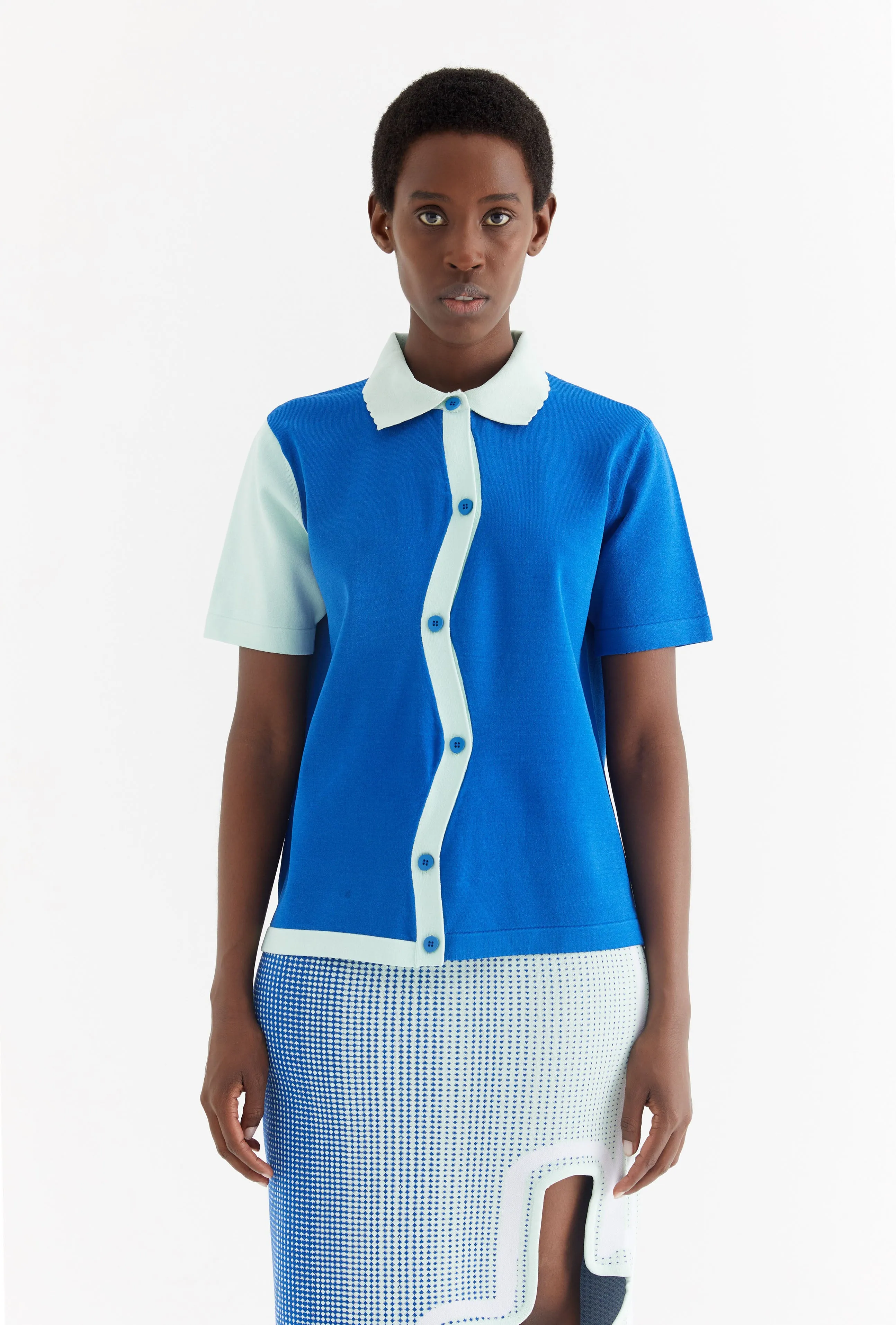 ATEN WAVY POLO SHIRT VersatileLayering Seamless Design