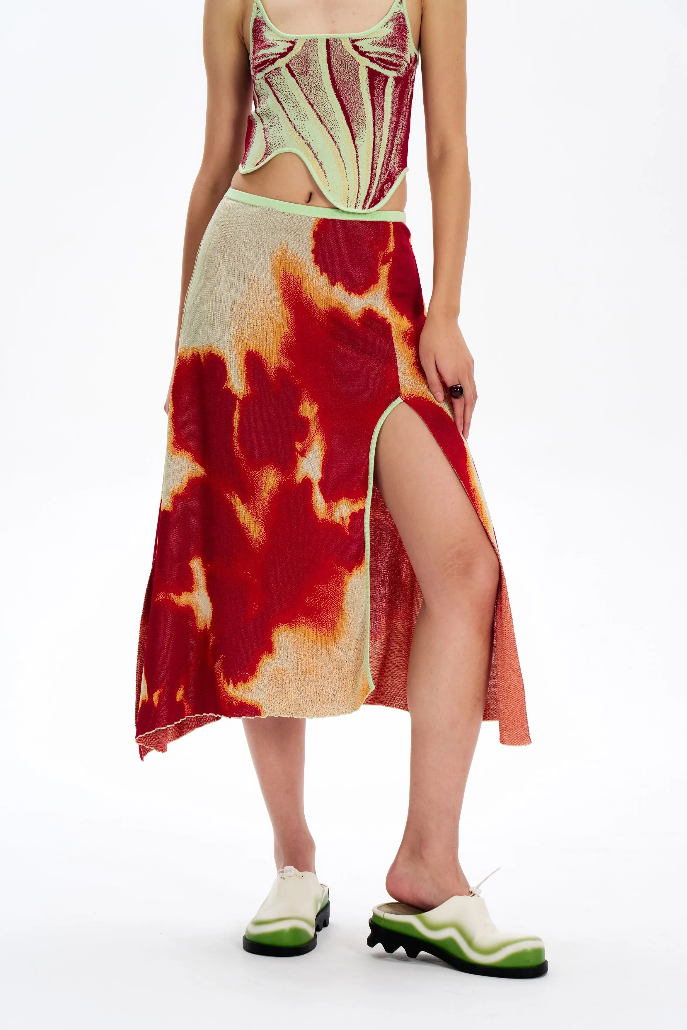 ComfortFit Basic Look AUDREY TIE-DYE MAXI SKIRT