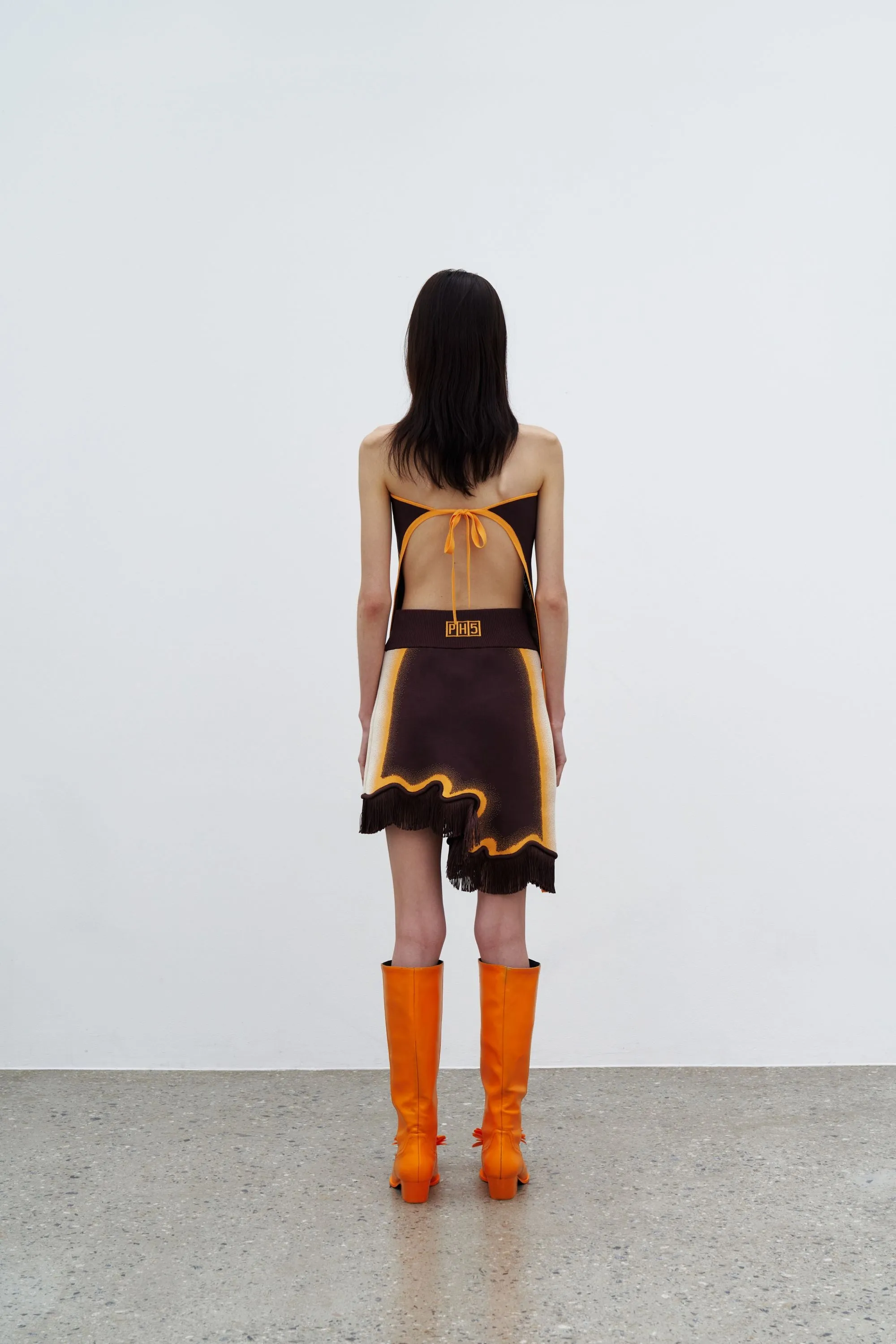 Durable Wear AUDREY WAVY MINI SKIRT WITH FRINGE