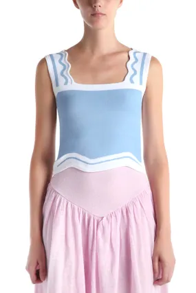 ConvertibleStyle Cool Fabric Beatrix Wavy Crop Tank Top