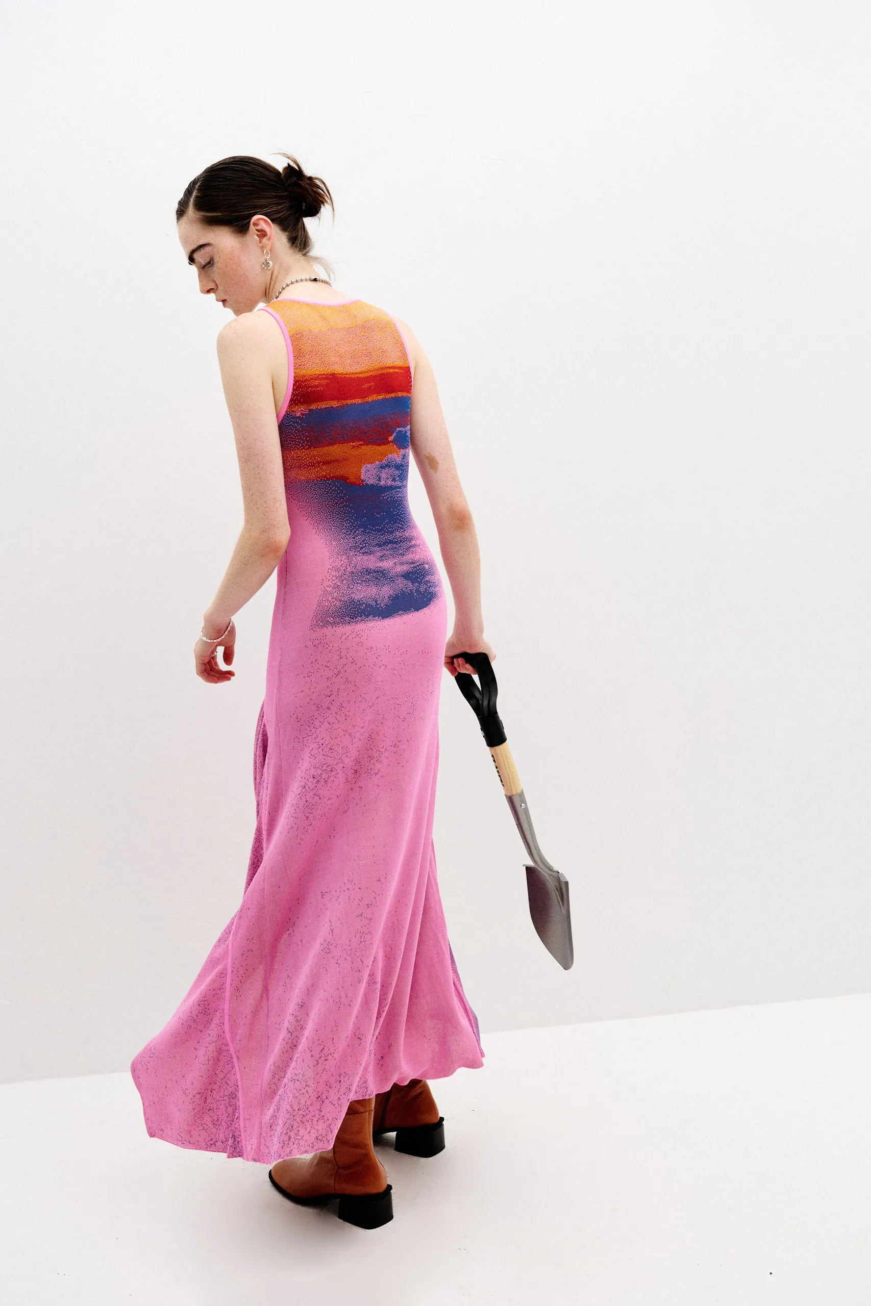 BECKY LAKE PRINT MAXI TANK DRESS Daily Ready