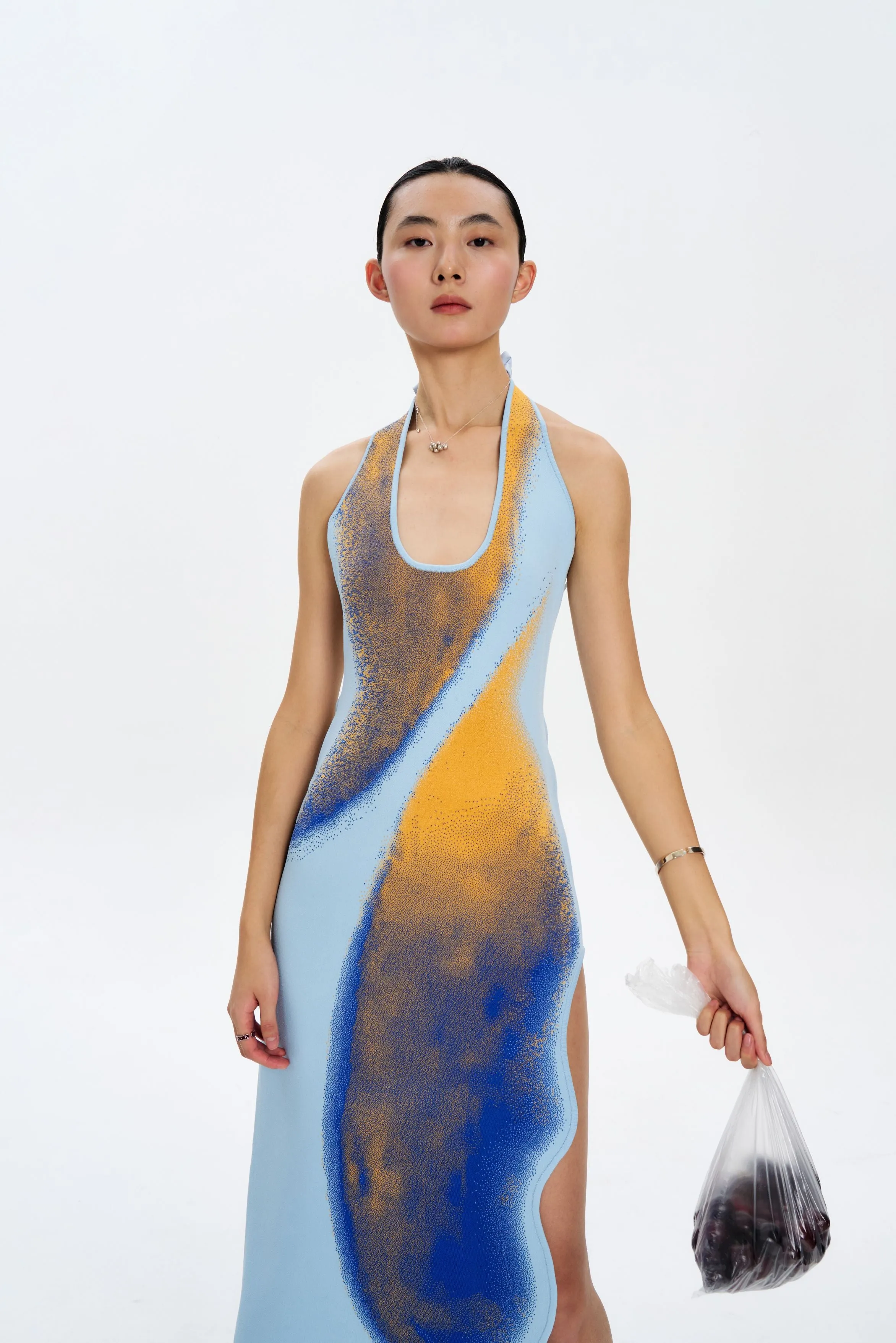 Smart and Relaxed NOAH HALTER NECK LONG DRESS