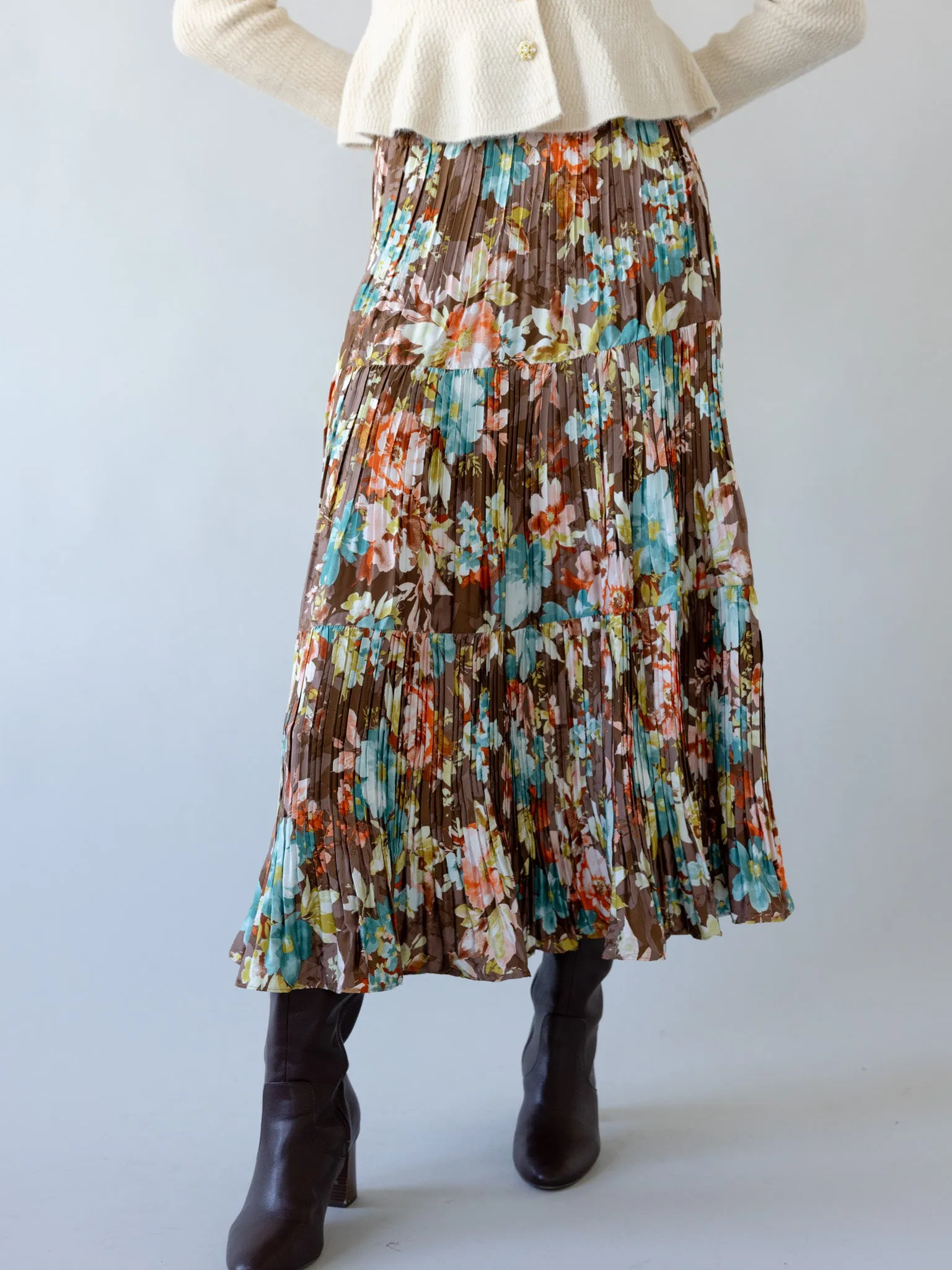 Tie Dye Style Bella Pleat Skirt