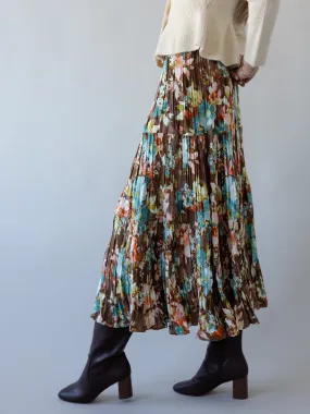 Bella Pleat Skirt Minimal Design Statement Color