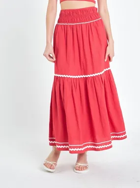 Betty Ric Rac Skirt High Elasticity Material